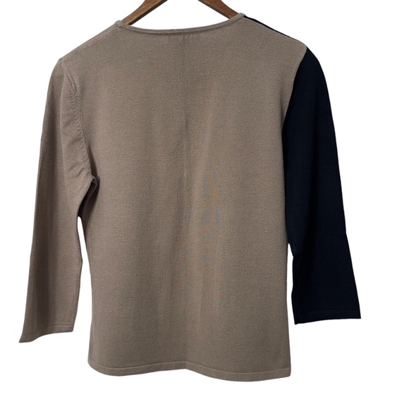 The Limited Silk Blend Color Block Sweater Womens Size Lg Valentines Day - Picture 2 of 4